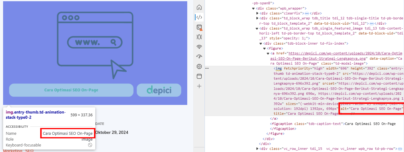 Optimasi Image Alt SEO