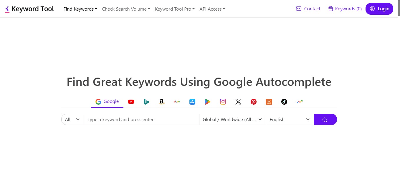 KeywordTool.io