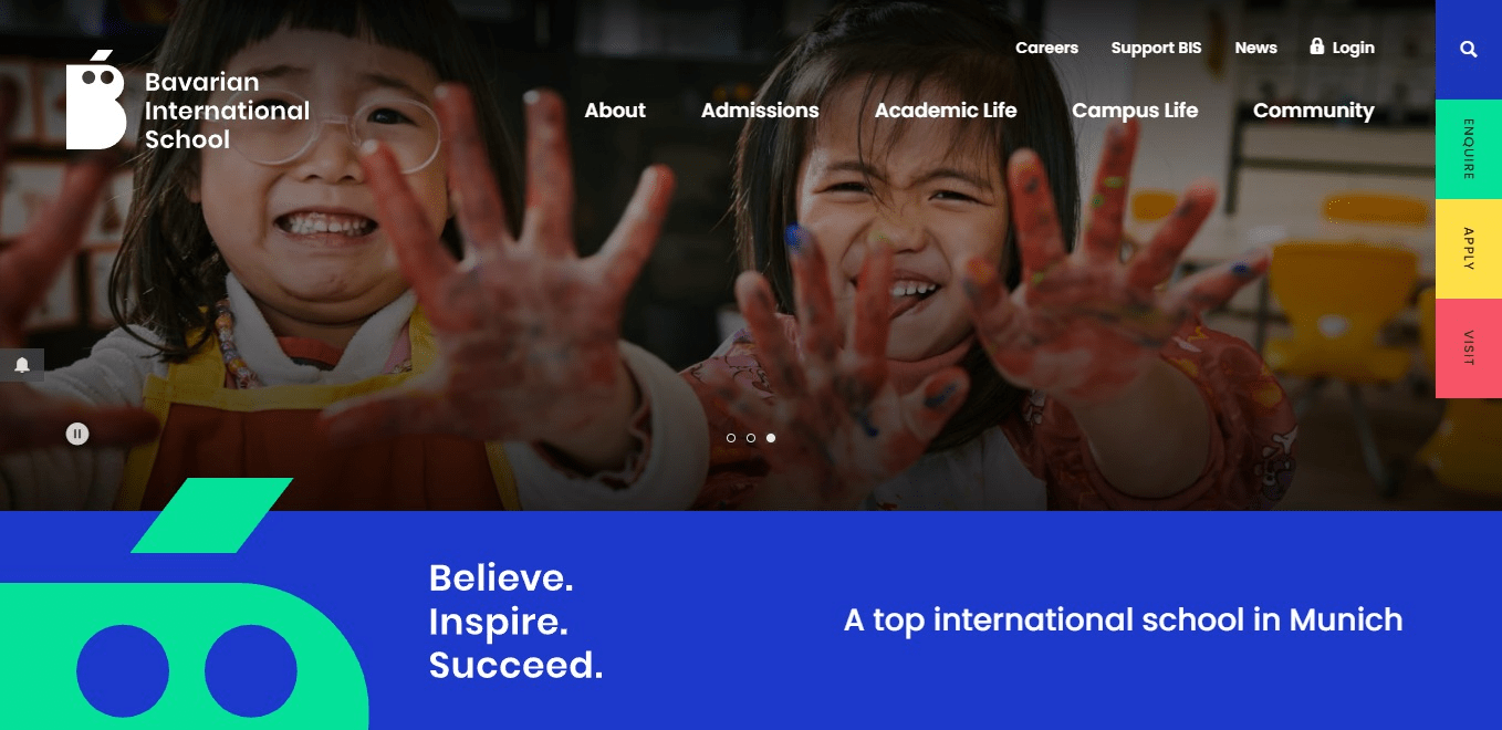 Website Bavarian International School