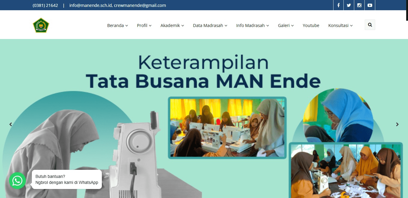 Website Madrasah Aliyah Negeri Ende