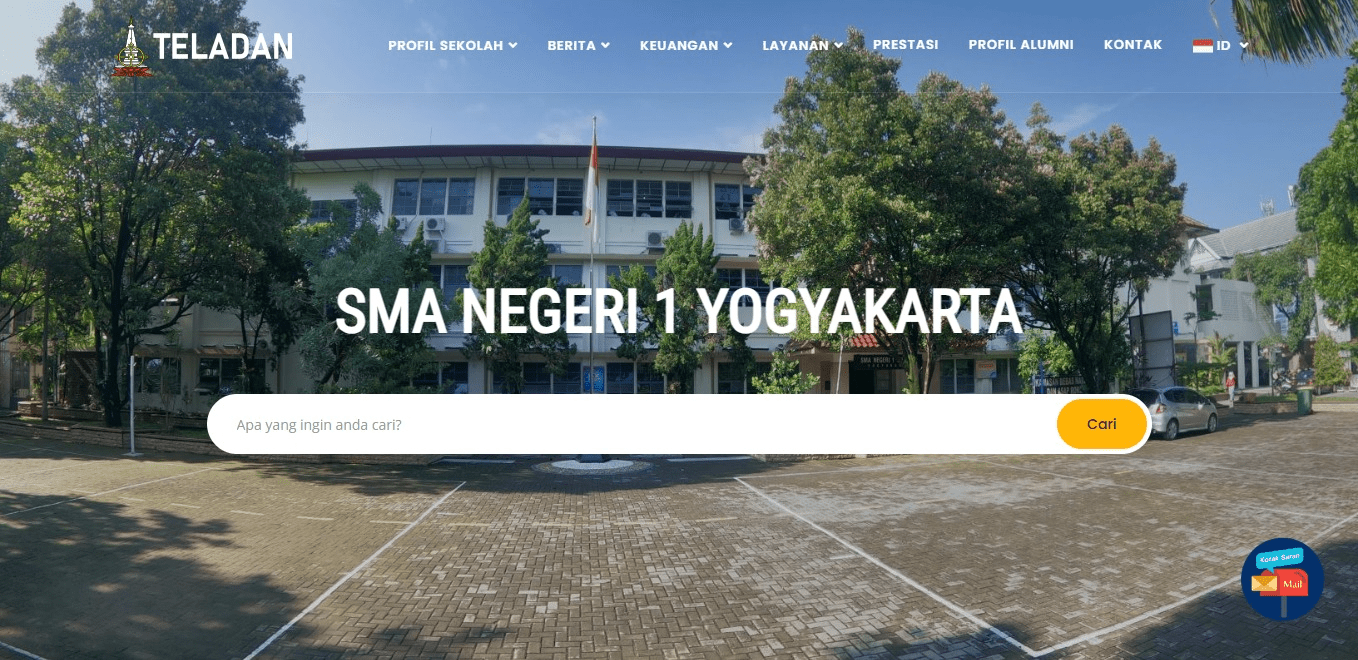 Website SMA Negeri 1 Yogyakarta