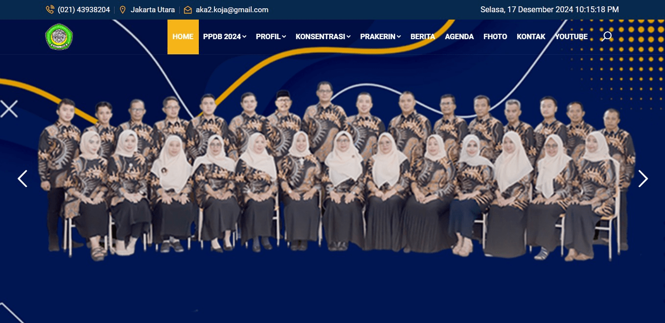 Website SMK Al Khairiyah 2 Jakarta