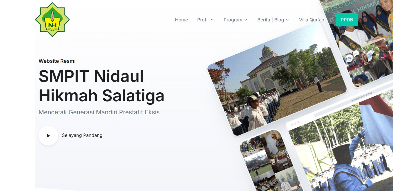 Website SMPIT Nidaul Hikmah Salatiga