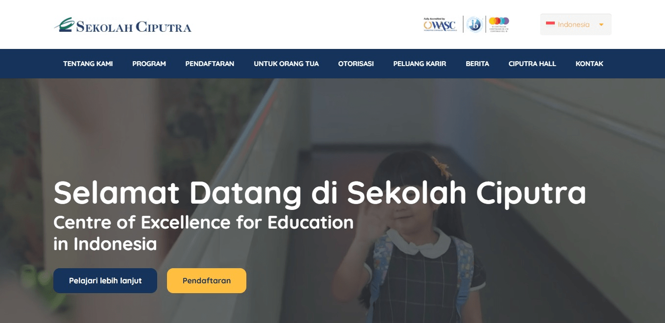 Website Sekolah Ciputra