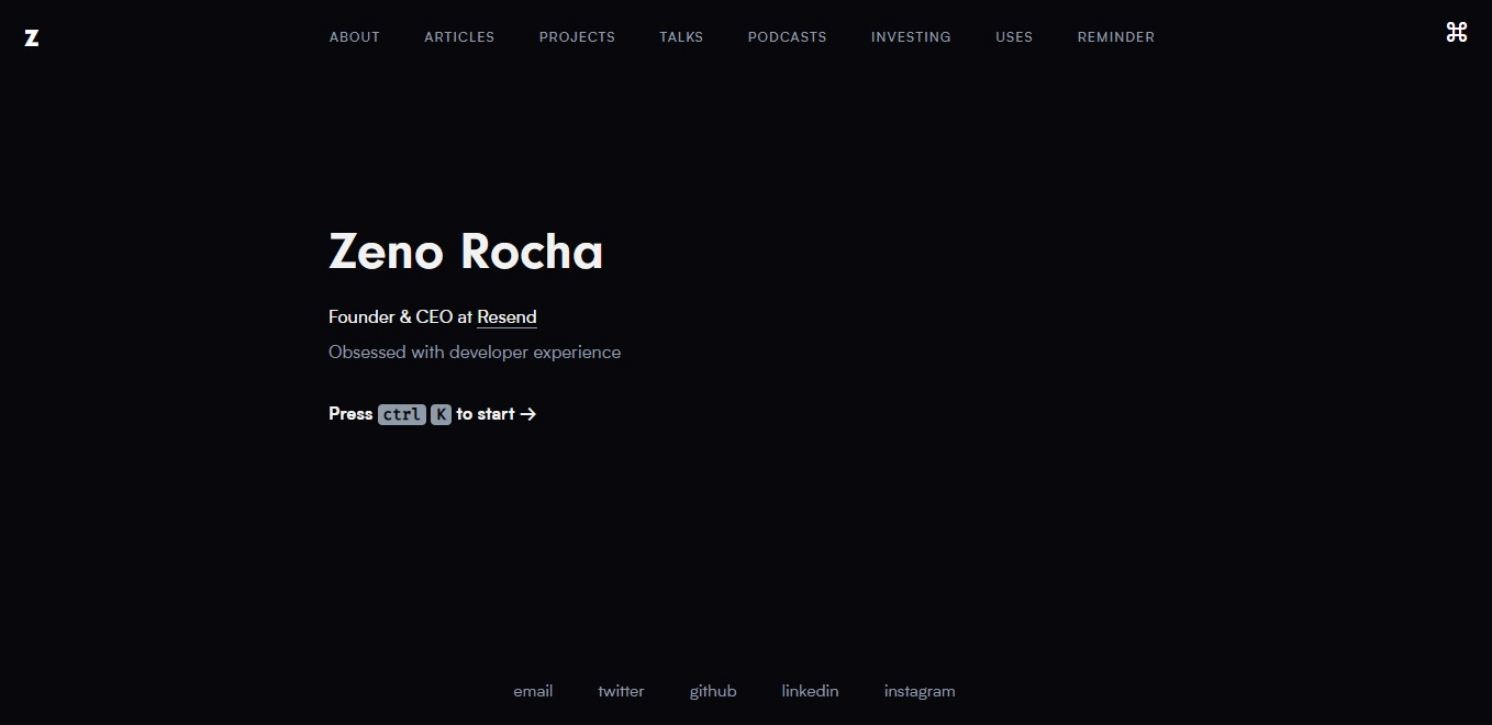 Website Zeno Rocha