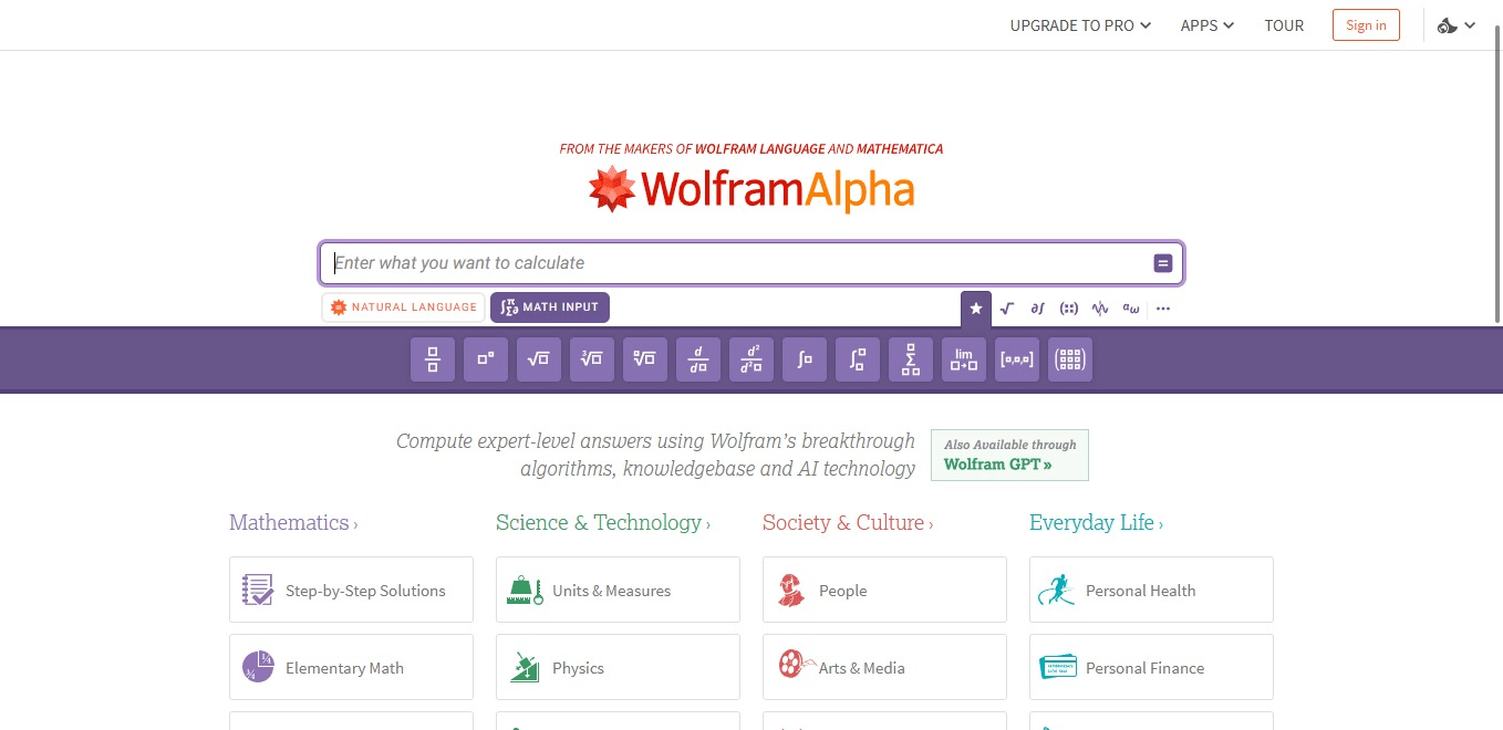 WolframAlpha