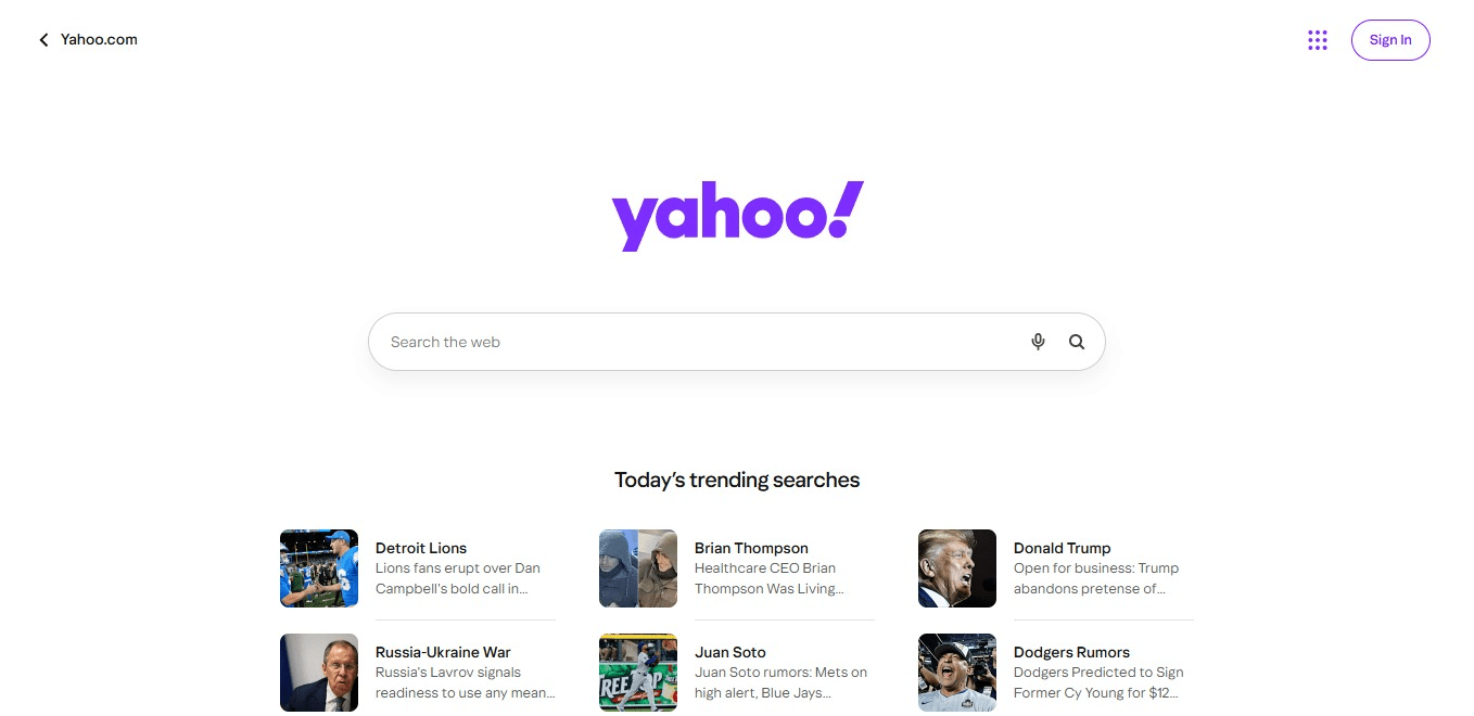 Yahoo Search